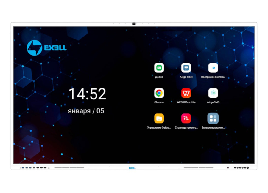 Интерактивная панель Exell TECH EFM981R2 с креплением, встроенной камерой Интерактивная панель Exell TECH EFM981R2 с креплением, встроенной камерой