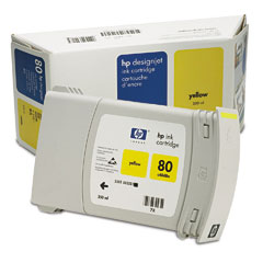 HP DesignJet 80 Yellow 350  (C4848A)