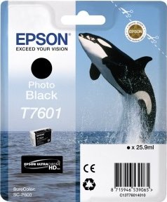 Картридж для струйного принтера Epson Контейнер с черными чернилами T7601 для SC-P600 (C13T76014010) Картридж для струйного принтера Epson Контейнер с черными чернилами T7601 для SC-P600 (C13T76014010)