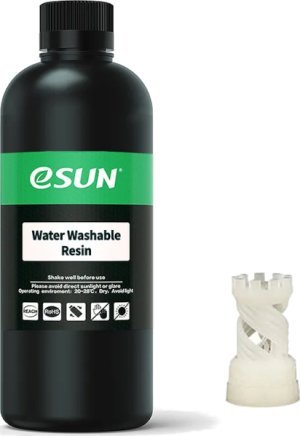 Расходник для 3D принтеров и 3D ручек Esun Фотополимерная смола Water Washable, белая, 0,5 кг Расходник для 3D принтеров и 3D ручек Esun Фотополимерная смола Water Washable, белая, 0,5 кг