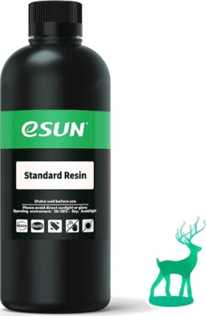 Расходник для 3D принтеров и 3D ручек Esun Фотополимерная смола Standard, зеленая, 0,5 л Расходник для 3D принтеров и 3D ручек Esun Фотополимерная смола Standard, зеленая, 0,5 л