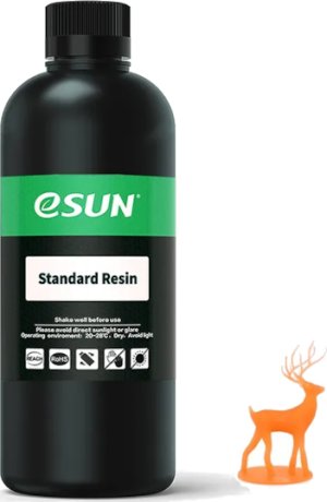 Расходник для 3D принтеров и 3D ручек Esun Фотополимерная смола Standard, оранжевая, 0,5 л Расходник для 3D принтеров и 3D ручек Esun Фотополимерная смола Standard, оранжевая, 0,5 л