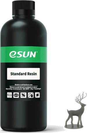 Расходник для 3D принтеров и 3D ручек Esun Фотополимерная смола Standard, серая, 0,5 л Расходник для 3D принтеров и 3D ручек Esun Фотополимерная смола Standard, серая, 0,5 л