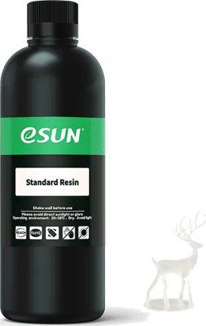Расходник для 3D принтеров и 3D ручек Esun Фотополимерная смола Standard, прозрачный, 1 л Расходник для 3D принтеров и 3D ручек Esun Фотополимерная смола Standard, прозрачный, 1 л