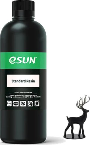 Расходник для 3D принтеров и 3D ручек Esun Фотополимерная смола Standard, черная, 1 л Расходник для 3D принтеров и 3D ручек Esun Фотополимерная смола Standard, черная, 1 л