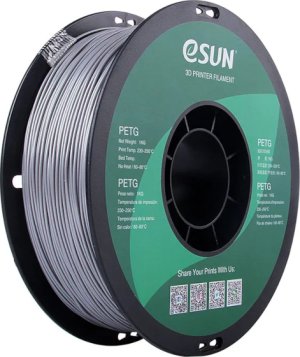 Расходник для 3D принтеров и 3D ручек Esun Катушка PETG-пластика 1.75 мм 1 кг, серебристый Расходник для 3D принтеров и 3D ручек Esun Катушка PETG-пластика 1.75 мм 1 кг, серебристый