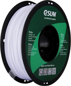 Расходник для 3D принтеров и 3D ручек Esun Катушка PLA+ пластика 1.75 мм 1 кг, холодно-белая Расходник для 3D принтеров и 3D ручек Esun Катушка PLA+ пластика 1.75 мм 1 кг, холодно-белая