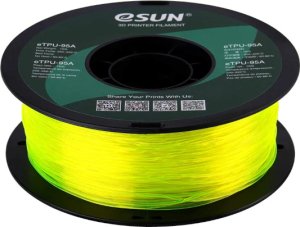 Расходник для 3D принтеров и 3D ручек Esun Катушка eTPU-95A пластика 1.75 мм 1 кг, прозрачно-желтая Расходник для 3D принтеров и 3D ручек Esun Катушка eTPU-95A пластика 1.75 мм 1 кг, прозрачно-желтая