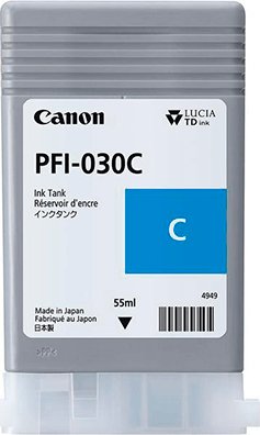 �������� ��� ��������� �������� Canon ������� ����������   Pigment Ink PFI-030 (Cyan) �������, 55 ��., (3490C001AA)