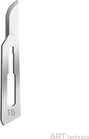 Инструмент Deffner & Johann Лезвия скальпелей, форма № 15, вырез рукоятки Инструмент Deffner & Johann Лезвия скальпелей, форма № 15, вырез рукоятки