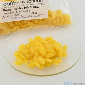 Материал для реставрации Deffner & Johann Пчелиный воск, натуральный, в пастилках, пакет 100 г Материал для реставрации Deffner & Johann Пчелиный воск, натуральный, в пастилках, пакет 100 г