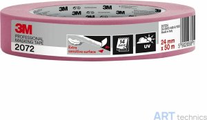 Материал для реставрации 3M Малярная лента 3M, 2072, розовая, 24 мм x 50 м Материал для реставрации 3M Малярная лента 3M, 2072, розовая, 24 мм x 50 м