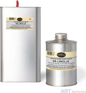 Материал для реставрации Ottosson Fargmakeri Шведское льняное масло Ottosson, сырое, 5 л Материал для реставрации Ottosson Fargmakeri Шведское льняное масло Ottosson, сырое, 5 л