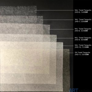 Реставрация переплета Hiromi Paper Inc Японская бумага NAJ Toned Tengucho, натуральная, 2 г/м2, рулон 96.5 см x 5 м Реставрация переплета Hiromi Paper Inc Японская бумага NAJ Toned Tengucho, натуральная, 2 г/м2, рулон 96.5 см x 5 м