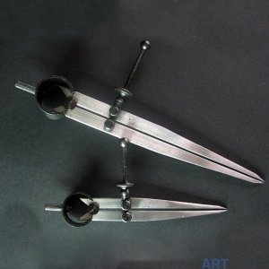 Реставрация переплета Пружинный измерительный циркуль, маленький Реставрация переплета Пружинный измерительный циркуль, маленький