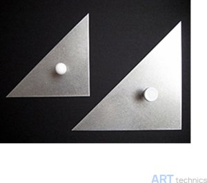 Реставрация переплета J Hewit & Sons Ltd Чертежный треугольник из нержавеющей стали, маленький Реставрация переплета J Hewit & Sons Ltd Чертежный треугольник из нержавеющей стали, маленький