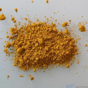 Пигменты и краски Deffner & Johann Жёлтый железокислый пигмент, средний тон, банка 120 мл Пигменты и краски Deffner & Johann Жёлтый железокислый пигмент, средний тон, банка 120 мл