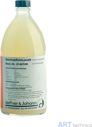Пигменты и краски Deffner & Johann Лак даммарный матовый с УФ защитой, 1 л Пигменты и краски Deffner & Johann Лак даммарный матовый с УФ защитой, 1 л