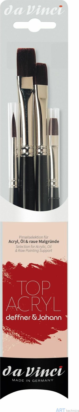 Кисть Da Vinci Набор кистей da Vinci Top-Acryl (4 шт.) Кисть Da Vinci Набор кистей da Vinci Top-Acryl (4 шт.)