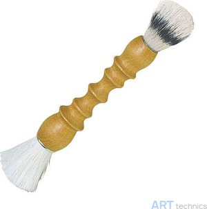 Кисть Deffner & Johann Кисть для удаления пыли, двусторонняя, овальная, коза / щетина, 25 см Кисть Deffner & Johann Кисть для удаления пыли, двусторонняя, овальная, коза / щетина, 25 см