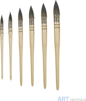 Кисть Deffner & Johann Кисть для золочения Deffner & Johann, круглая, синтетика, ассортимент Кисть Deffner & Johann Кисть для золочения Deffner & Johann, круглая, синтетика, ассортимент