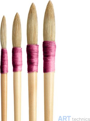 Кисть Deffner & Johann Филёночная кисть, традиционная форма, круглая, щетина, ассортимент Кисть Deffner & Johann Филёночная кисть, традиционная форма, круглая, щетина, ассортимент