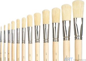 Кисть Borst Кисть Deffner & Johann, плоскоовальная, очень светлая щетина, ассортимент Кисть Borst Кисть Deffner & Johann, плоскоовальная, очень светлая щетина, ассортимент