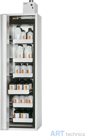 Оснащение мастерских Asecos Шкаф Phoenix со складывающимися створками, 1-х-створчатый, 6 выдвижных ящиков, серого цвета Оснащение мастерских Asecos Шкаф Phoenix со складывающимися створками, 1-х-створчатый, 6 выдвижных ящиков, серого цвета