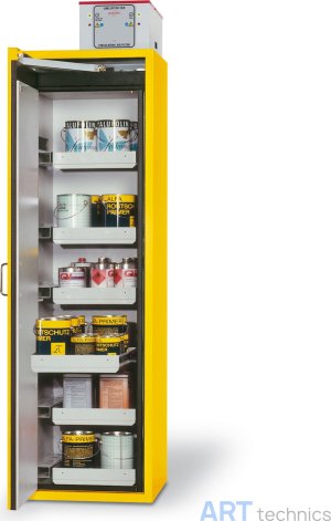 Оснащение мастерских Asecos Шкаф Phoenix со складывающимися створками, 1-х-створчатый, 6 выдвижных ящиков, жёлтого цвета Оснащение мастерских Asecos Шкаф Phoenix со складывающимися створками, 1-х-створчатый, 6 выдвижных ящиков, жёлтого цвета