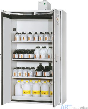 Оснащение мастерских Asecos Шкаф для безопасного хранения материалов, 2-створчатый, ширина 120 см, серого цвета Оснащение мастерских Asecos Шкаф для безопасного хранения материалов, 2-створчатый, ширина 120 см, серого цвета