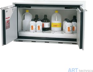 Оснащение мастерских Asecos Основание шкафа, с распашными створками, ширина 110 см, серого цвета Оснащение мастерских Asecos Основание шкафа, с распашными створками, ширина 110 см, серого цвета