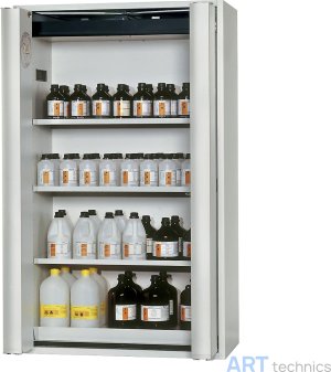 Оснащение мастерских Asecos Шкаф Phoenix со складывающимися створками, 2-х-створчатый, вставные полки, серого цвета Оснащение мастерских Asecos Шкаф Phoenix со складывающимися створками, 2-х-створчатый, вставные полки, серого цвета