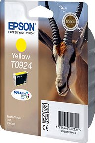 Картридж для струйного принтера Epson Картридж с желтыми чернилами T0924 (C13T10844A10) Картридж для струйного принтера Epson Картридж с желтыми чернилами T0924 (C13T10844A10)