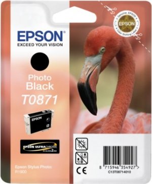 Картридж для струйного принтера Epson Картридж с черными фото чернилами T0871 (C13T08714010) Картридж для струйного принтера Epson Картридж с черными фото чернилами T0871 (C13T08714010)