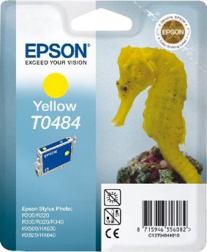 Картридж для струйного принтера Epson Картридж с желтыми чернилами T0484 для R200, R300 (C13T04844010) Картридж для струйного принтера Epson Картридж с желтыми чернилами T0484 для R200, R300 (C13T04844010)