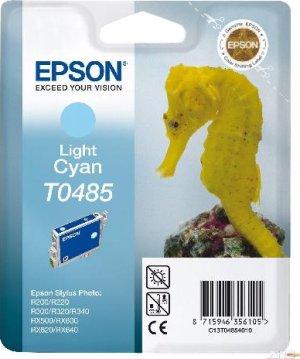 Картридж для струйного принтера Epson Картридж со светло-голубыми чернилами T0485 для R200, R300 (C13T04854010) Картридж для струйного принтера Epson Картридж со светло-голубыми чернилами T0485 для R200, R300 (C13T04854010)