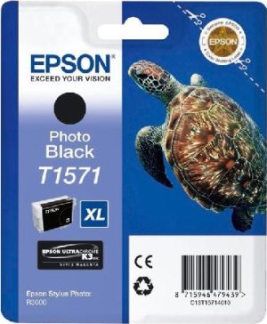 Картридж для струйного принтера Epson Картридж с черными фото чернилами T1571 (C13T15714010) Картридж для струйного принтера Epson Картридж с черными фото чернилами T1571 (C13T15714010)
