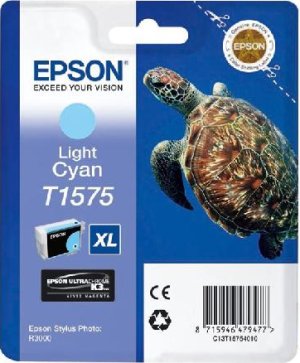 Картридж для струйного принтера Epson Картридж со светло-голубыми чернилами T1575 (C13T15754010) Картридж для струйного принтера Epson Картридж со светло-голубыми чернилами T1575 (C13T15754010)