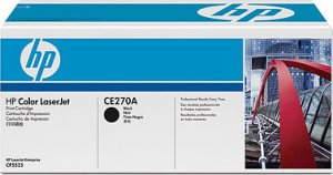 Картридж для лазерного принтера HP Тонер-картридж 650A CE270A Картридж для лазерного принтера HP Тонер-картридж 650A CE270A