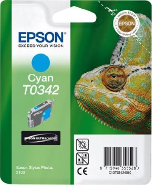 Картридж для струйного принтера Epson Картридж с голубыми чернилами T0342 для SP2100 (C13T03424010) Картридж для струйного принтера Epson Картридж с голубыми чернилами T0342 для SP2100 (C13T03424010)