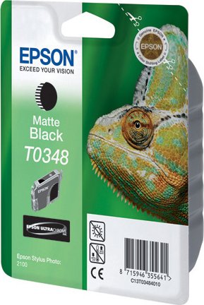 Картридж для струйного принтера Epson Картридж с черными матовыми чернилами T0348 для SP2100 (C13T03484010) Картридж для струйного принтера Epson Картридж с черными матовыми чернилами T0348 для SP2100 (C13T03484010)