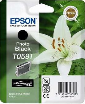 Картридж для струйного принтера Epson Картридж с черными фото чернилами T0591 (C13T05914010) Картридж для струйного принтера Epson Картридж с черными фото чернилами T0591 (C13T05914010)