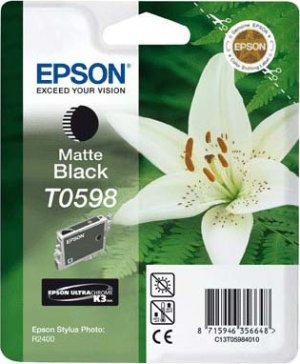 Картридж для струйного принтера Epson Картридж с черными матовыми чернилами T0598 (C13T05984010) Картридж для струйного принтера Epson Картридж с черными матовыми чернилами T0598 (C13T05984010)