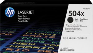 Картридж для лазерного принтера HP Упаковка картриджей CE250XD Картридж для лазерного принтера HP Упаковка картриджей CE250XD