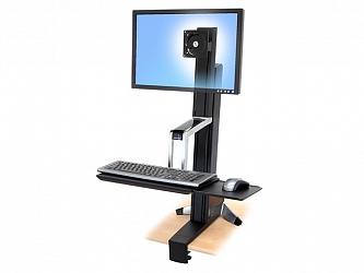 Крепление Ergotron WorkFit-S настольное рабочее место, монитор (до 22 дюймов) (33-342-200) Крепление Ergotron WorkFit-S настольное рабочее место, монитор (до 22 дюймов) (33-342-200)
