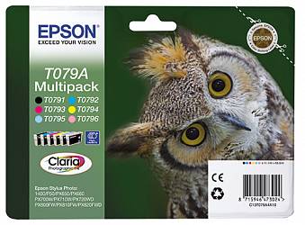 Набор цветных картриджей Epson T079A (C13T079A4A10) Набор цветных картриджей Epson T079A (C13T079A4A10)