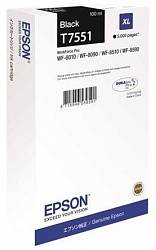 Картридж повышенной емкости с черными чернилами Epson T7551 для WF-8090, 8590 (C13T755140) Картридж повышенной емкости с черными чернилами Epson T7551 для WF-8090, 8590 (C13T755140)