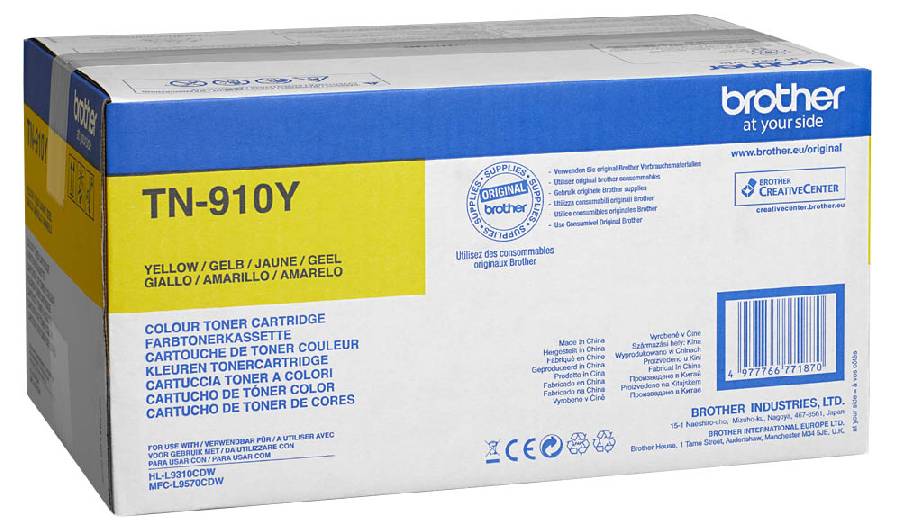 Brother Тонер-картридж   TN-910Y (TN910Y) Brother Тонер-картридж   TN-910Y (TN910Y)